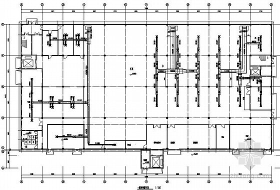 车间工艺通风资料下载-常州某车间空调通风图纸