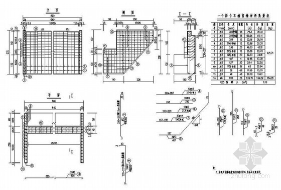 16mt梁主梁平面图资料下载-16mT梁桥台耳背墙钢筋构造节点详图设计