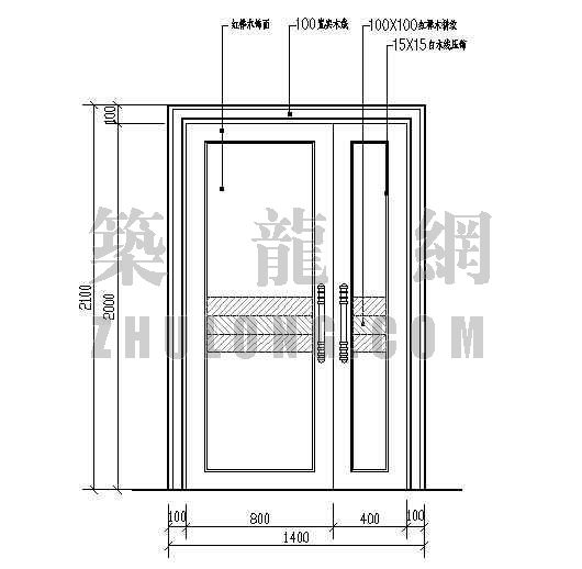 子母门结构示意图图片