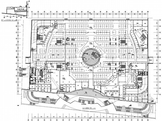 广场照明平面布置图2资料下载-[江苏]2.9万平大型中央购物广场全套电气施工图纸（地下两层）