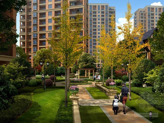 建筑规划景观素材目录资料下载-建筑绿化景观PSD分层素材下载