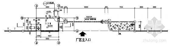 某厂区围墙大门建筑施工图-3