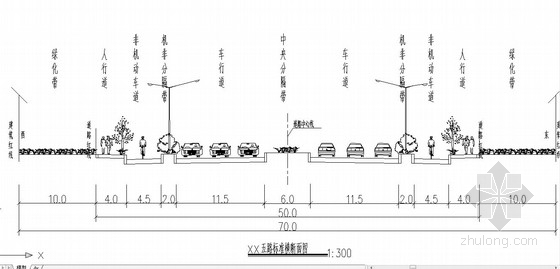 日本城市地下管廊设计图纸资料下载-[浙江]城市二级道路设计图纸（全套）