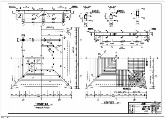 管桁架膜结构图纸资料下载-某寺庙结构图纸