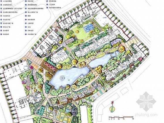 亭ps平面图资料下载-居住区环境景观扩初设计方案