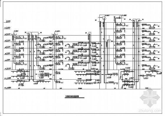 宾馆中央空调系统图纸资料下载-中央空调风路系统图