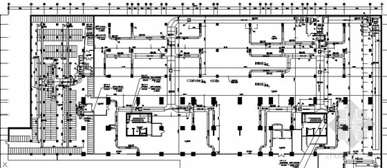 地下室墙面挡板施工图资料下载-某地下室空调施工图