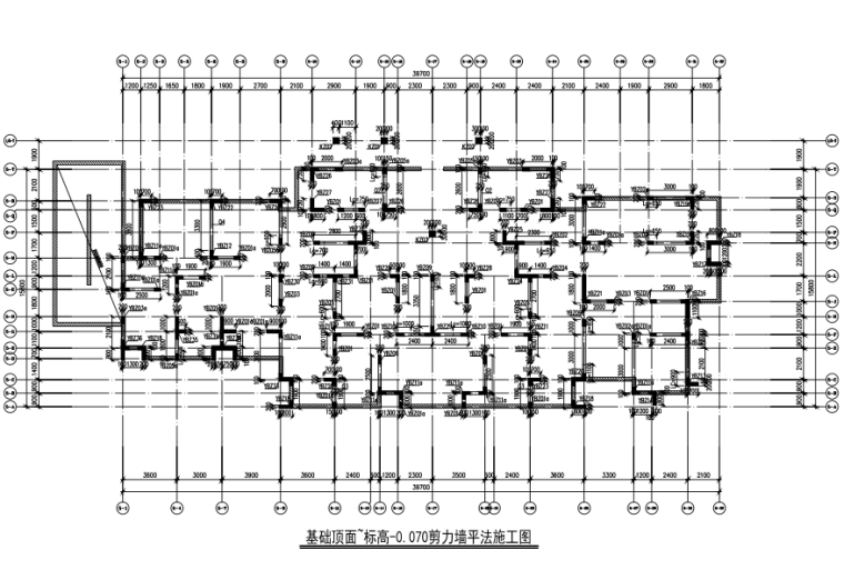 建筑施工图设计cad模板资料下载-33层钢混剪力墙结构住宅楼结构施工图（CAD、27张）