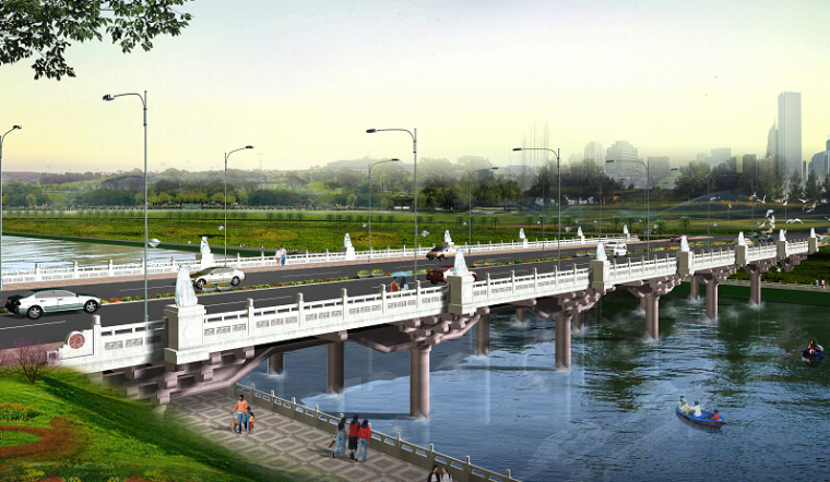 城市道路桥梁景观设计与规划方案设计文本37套-桥梁设计方案图