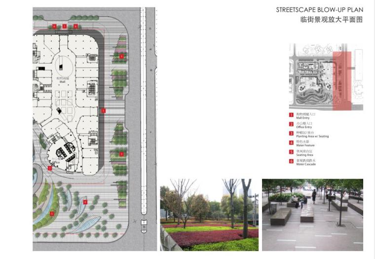 [福建]某航空机场紫金广场景观方案设计PDF（89页）-临街景观放大平面图
