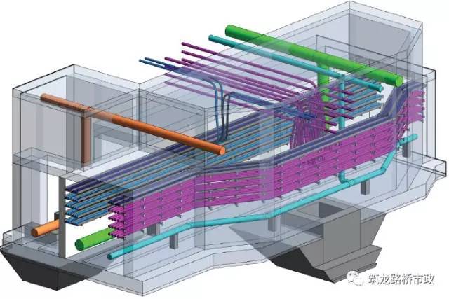 地下综合管廊节点和附属构筑物设计、建设知识汇总-双舱引出口透视图2