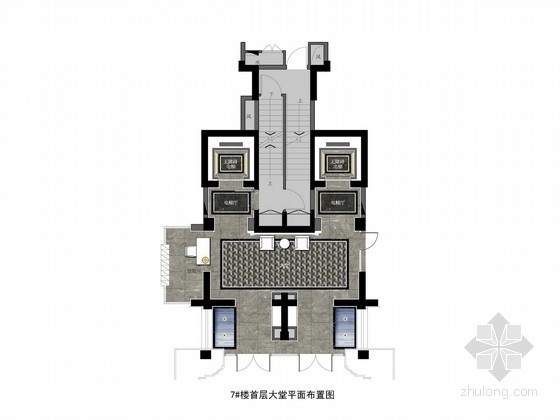 塔楼公共空间室内方案资料下载-[无锡]花园小区公共空间室内设计方案图