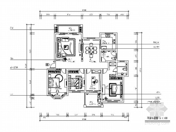 中式风格三居室设计说明资料下载-[上海]优雅中式风格三居室装修图（含效果图）