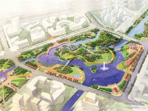 城市综合公园规划规范资料下载-[上海]现代化城市中央公园景观规划设计方案