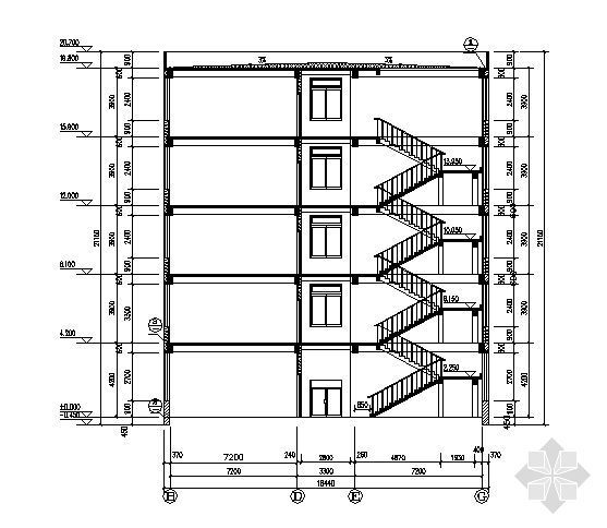 某五层中学教学楼建筑方案图（毕业设计）-2