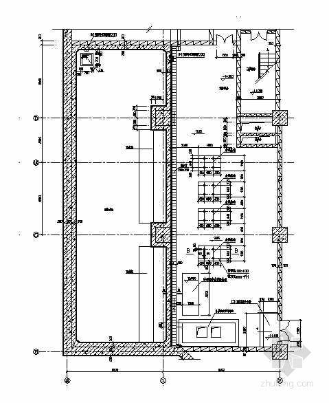 消防水泵机房资料下载-消防泵制冷机房平面图(F10建筑施工图)