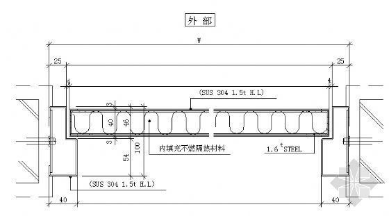 金属门窗节点详图资料下载-金属门-平断面详图3