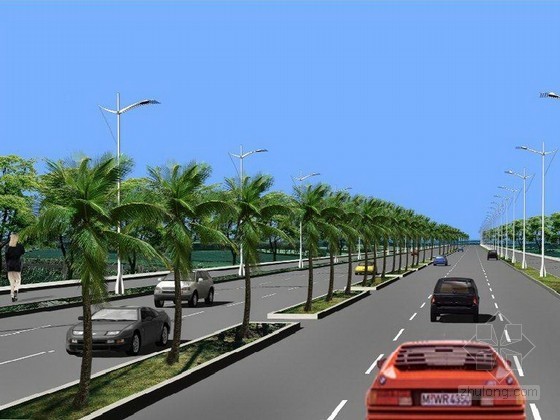 道路隔离带绿化护栏资料下载-[天津]市政道路施工组织设计216页（路桥 排水 绿化）