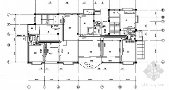 北京阁楼施工资料下载-北京某别墅暖通施工图