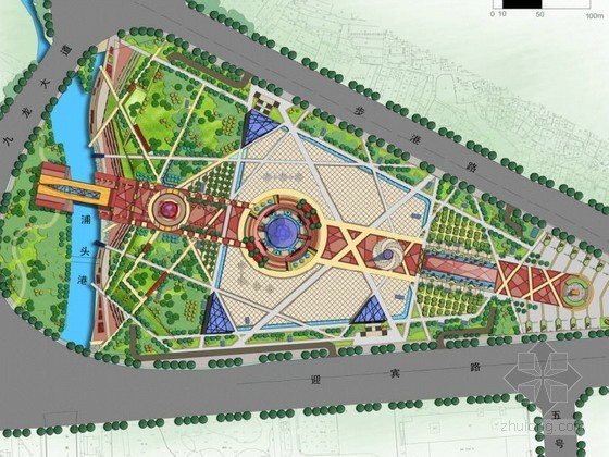 小广场景观规划全套设计资料下载-[漳州]广场景观规划设计方案
