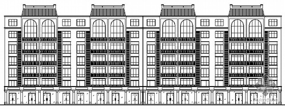 新中式底商su资料下载-[旌阳区]某六层底商住宅楼建筑施工图