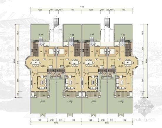 [山东]多种混合风格高品质生态休闲度假村建筑设计方案文本-多种混合风格高品质生态休闲度假村建筑平面图