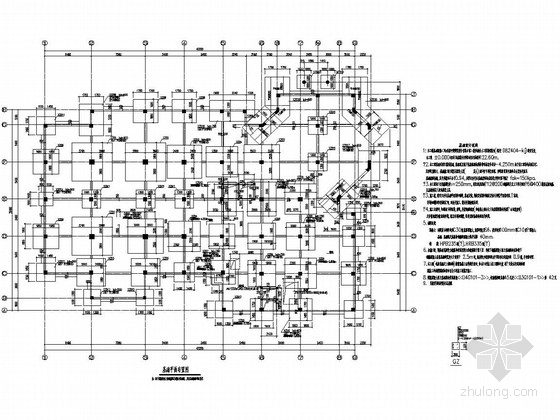 酒楼餐饮设计资料下载-[黑龙江]三层框架结构餐饮酒楼结构施工图