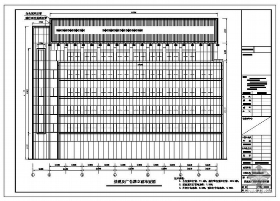 屋顶大字广告牌结构图纸资料下载-某银行安徽分行屋顶广告牌结构图