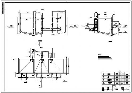 重力浓缩池cad图资料下载-污泥浓缩池大样图