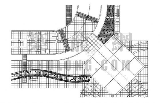 居住区规划平面图ps资料下载-居住区铺装平面图（16）
