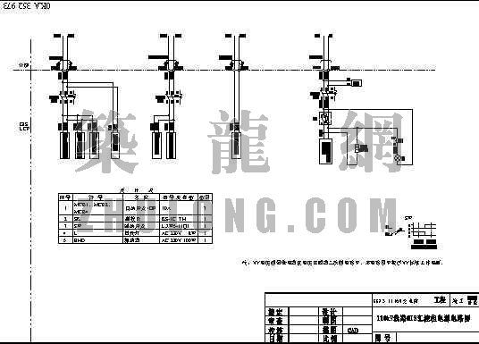 电路cad电源电路资料下载-110kV GIS汇控柜电源电路
