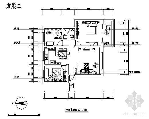 杭州枫华府第家装资料下载-某住宅家装图