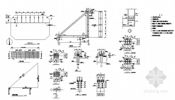 楼梯结构设计及优秀详图资料下载-某广告牌结构设计详图
