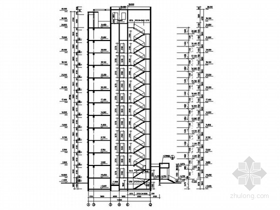 某十二层小高层住宅楼建筑方案图- 
