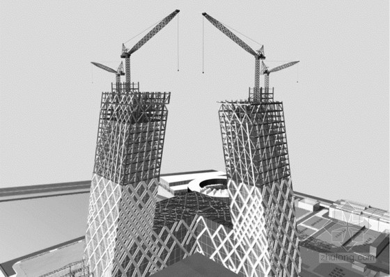 悬臂结构验算资料下载-[北京]超高层全钢结构斜塔楼施工组织设计（700余页，大悬臂结构）