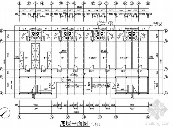 [重庆]某中学五层学生宿舍建筑施工图- 