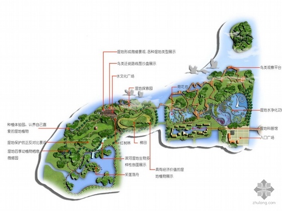 野鸭湖湿地公园大门资料下载-南昌公园规划设计