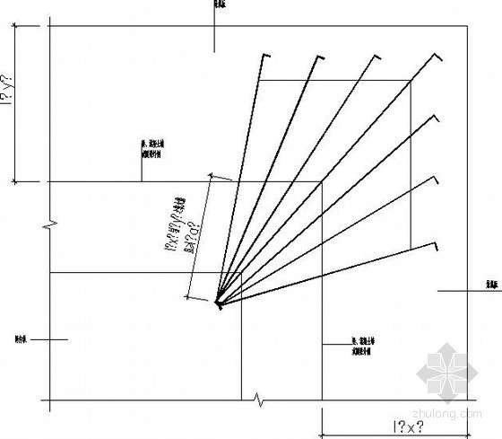悬挑板施工组织设计资料下载-悬挑板阳角放射筋构造详图