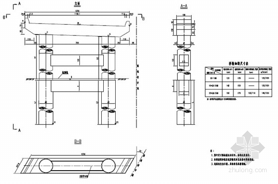 [陕西]2015年设计24.5m宽高速公路桥涵通用图453张（盖板涵 箱梁 公用构造）-桥墩构造图 