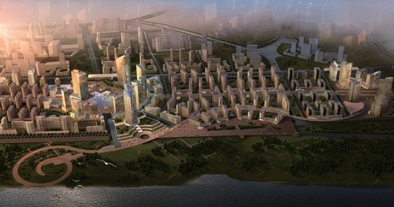 城市综合体方案规划资料下载-[武汉]城市综合体规划及单体设计方案文本(国外知名建筑事务所)