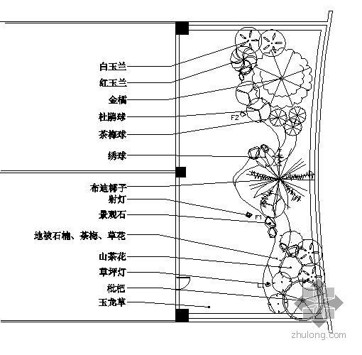 浙江屋顶花园设计图资料下载-某屋顶花园陪庭设计图