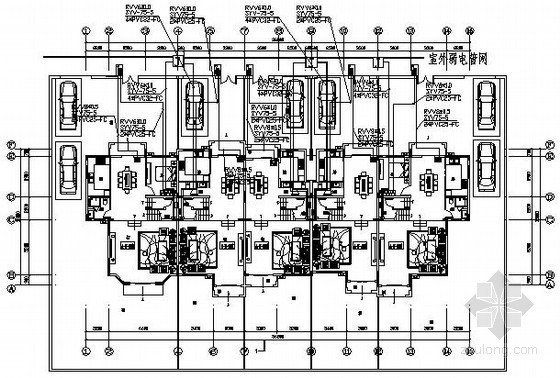 智能化系统机房工程施工图资料下载-花园别墅区智能化系统电气图纸