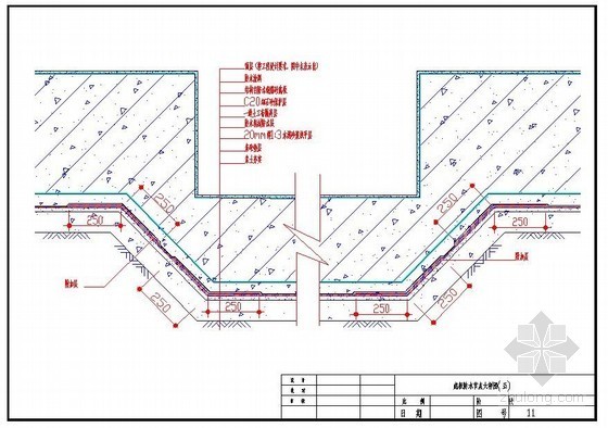 基础底板防水节点图资料下载-底板防水节点大样图(五)