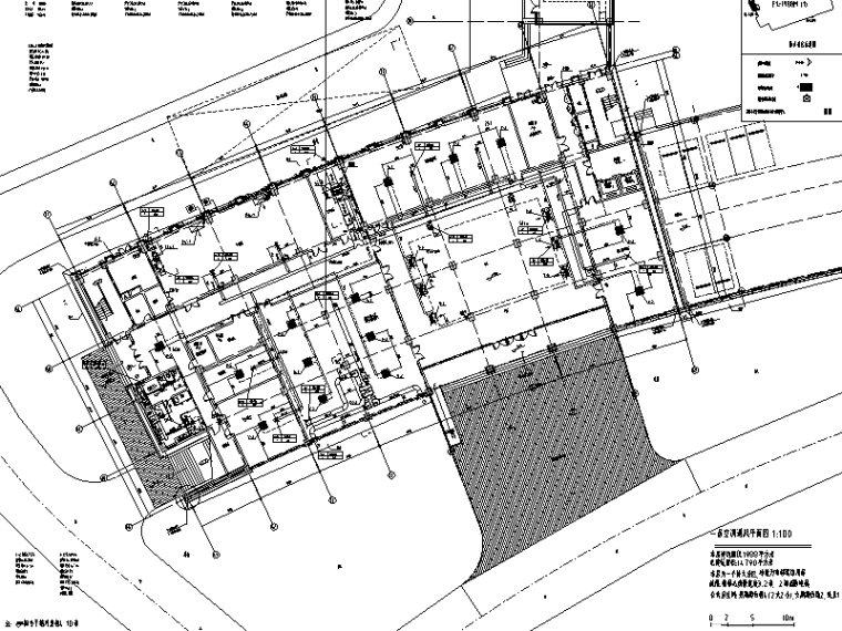 多层档案馆建筑施工图设计资料下载-启东市档案馆暖通系统施工图（CAD）