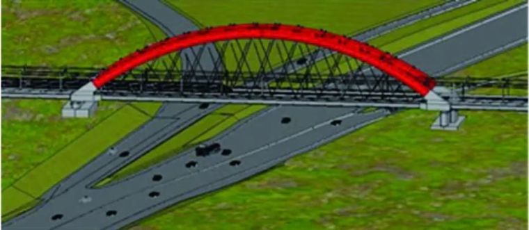 简支梁桥桥面板计算表格资料下载-BIM 在高铁简支梁拱组合体系桥施工中的应用
