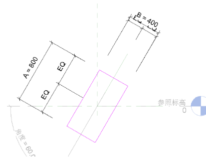 Revit软件操作技巧——解决角度参变不能用参照平面来控制形体的_5