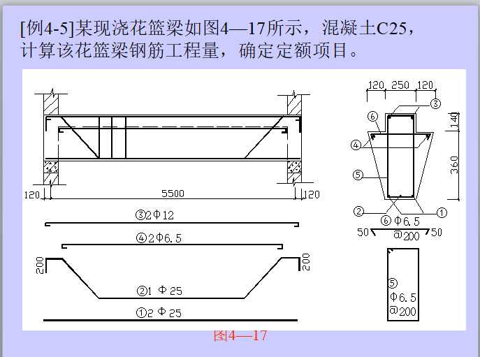 土建工程定额计价之钢筋混凝土工程-计算实例