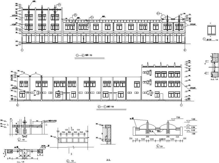 多层物流中心建筑设计方案资料下载-沿街多层商业建筑设计方案施工图CAD