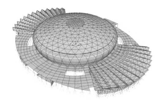 济南奥体中心体育馆弦支穹顶结构设计_2