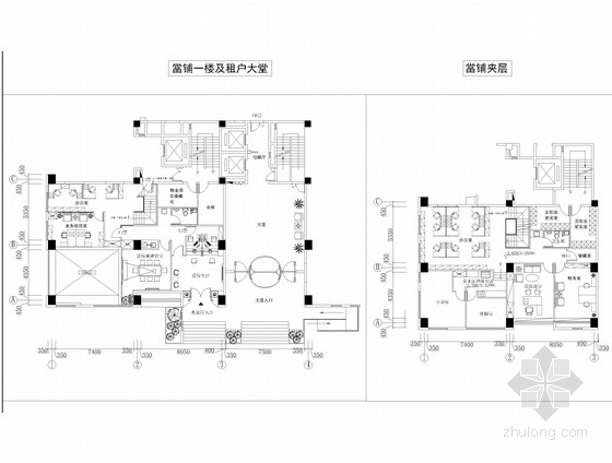 院室内设计含效果图资料下载-[天津]知名设计院设计现代感豪华集团办公室空间施工图（含效果图）